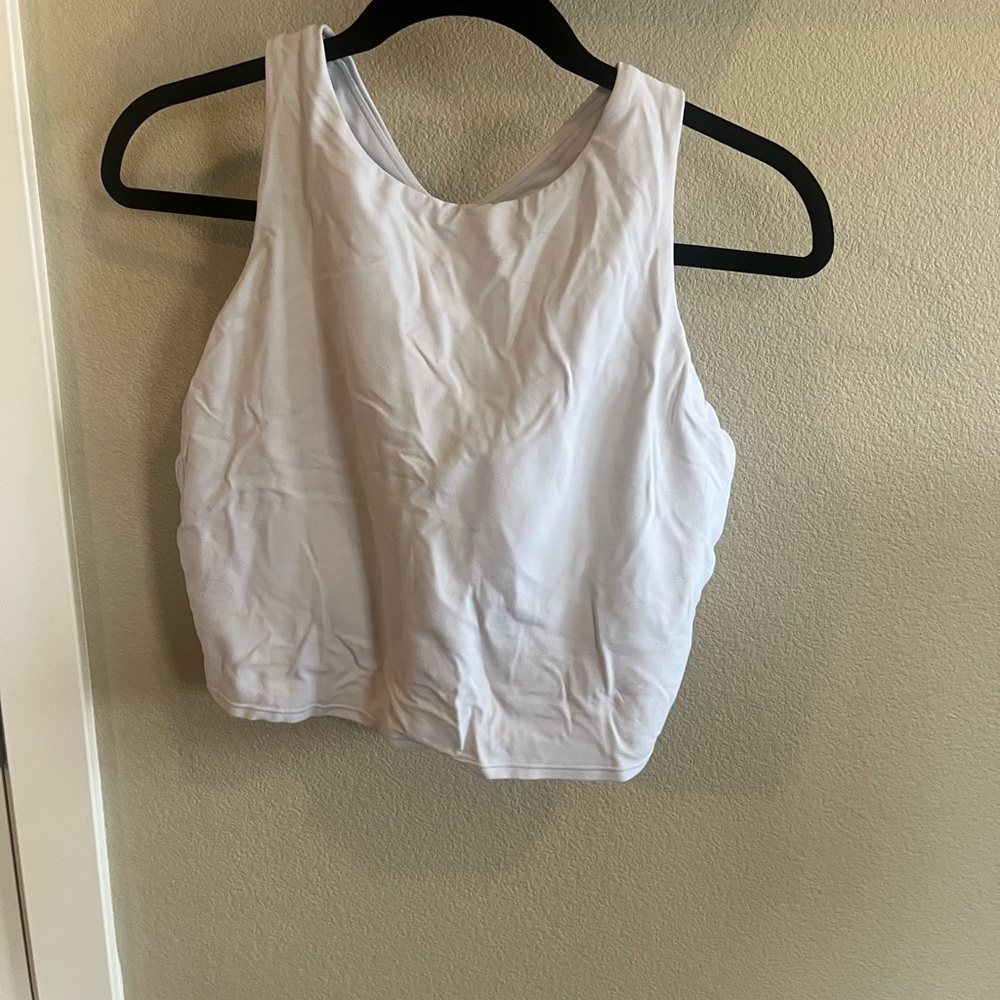 Athleta White Crop Top